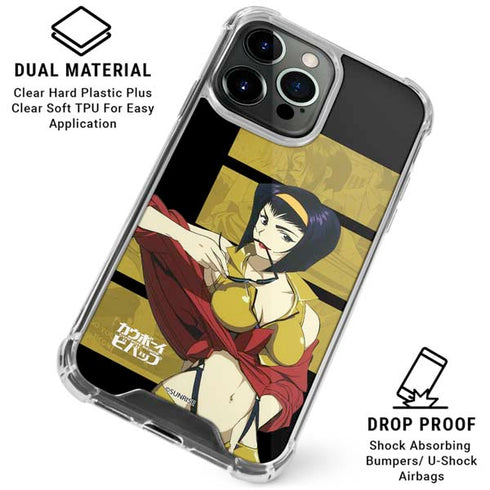 Cowboy Bebop Faye iPhone 15 Pro Clear Case